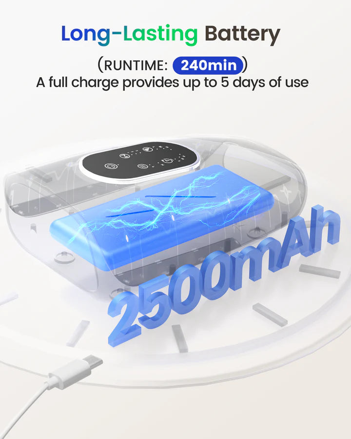 CILI Larger Size Hand Massager with Heat and Compression, USB-C Rechargeable CL-4554