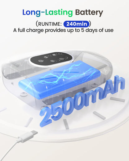 CILI Larger Size Hand Massager with Heat and Compression, USB-C Rechargeable CL-4554