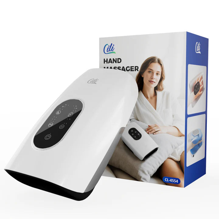 CILI Larger Size Hand Massager with Heat and Compression, USB-C Rechargeable CL-4554