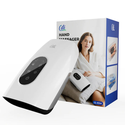 CILI Larger Size Hand Massager with Heat and Compression, USB-C Rechargeable CL-4554